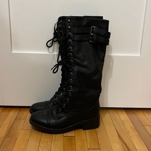 Black Knee High Boots